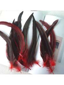 50pcs 20-25cm Natural Rooster Tail Feathers, Bulk For DIY Crafts, Hats, Costumes, Holiday Party Decorations (Natural) - Multicolor - View 15