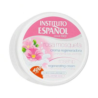 Instituto Español Rosehip Regenerating Face and Body Cream Crema corporal Regeneradora Rosa Mosqueta la aliada perfecta para tu piel 400 ml  ✅ Entrega de 1-3 días