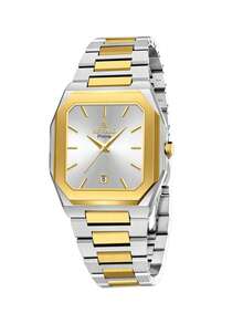 REWARD REWARD Men's Quartz Watch Business Fashion Style Timing Calendar Luminous Hands Multi-Functional Men Wristwatch High Quality Gift Classic Design Stainless Steel Watch Band