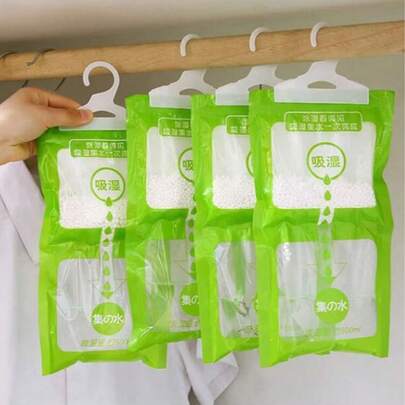 1pc Home Hanging Wardrobe Dehumidifier Bag, Room Dehumidifier Wardrobe Dehumidifier Bag, Moisture Absorbing Bag, Random Packaging, Spring Summer Picks, Brides Maid Gifts, Room, Bedroom Decor, Bedroom Decor, Beach, Travel, For Men, For Women, Vacation,Cute Stuff