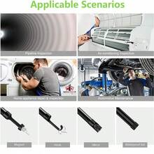 Endoscope Camera With Light - IP67 Waterproof Borescope Camera With 8 Adjustable LED Lights | 4.3" LCD Screen Borescope | HD 1080P Inspection Camera With 16.5ft Semi-Rigid Cord Tools For Men