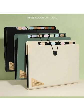5 Layers A4 File Folder Storage Bag Test Paper Desktop Tool School Stationery Office Supplies. Piano Case With Multiple Layers Of Folders For Office Documents, Maternity Check-Up Materials, Simple And Portable.