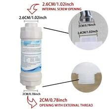 1 pieza Filtro de grifo de cocina/baño blanco, elimina metales pesados e impurezas