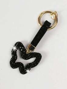 YITUMU Portachiavi di lusso con farfalla di strass - ciondolo scintillante per chiavi di auto, decorazione per borse