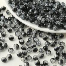 50 颗 8 毫米黑色和红色玻璃珠，适用于 DIY 手链、项链和珠宝制作配件 - 酒紅色 - 查看 14