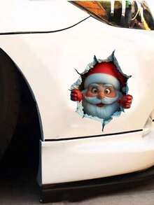 Naklejki ścienne DIY Przebij się przez ścianę Naklejki winylowe Naklejki ścienne Święty Mikołaj Zdejmowana dekoracja domu na imprezę Materiały dekoracyjne, Naklejki, Naklejka ścienna, Naklejka winylowa do dekoracji domu, Wiosenne elementy dekoracyjne Odśwież swój dom, Naklejki dekoracyjne Rama