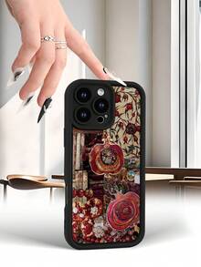 Selected SimplicityPomegranate Art Phone Case-High end | Elegant | Yellow resistant and wear-resistant | Scratch resistant and drop resistant | Wholesale of phone cases - UV printing for - Negro - Ver 9