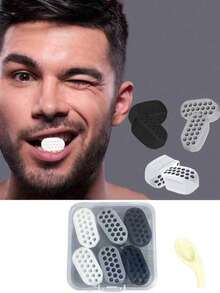 升级版硅胶下颌线训练器，强效下颌线训练器，锻炼下颌线，塑造下颌线，瘦脸，让您看起来更年轻更健康 - 适合不同年龄段用户 | 瘦脸塑形 - 彩色 - 查看 9