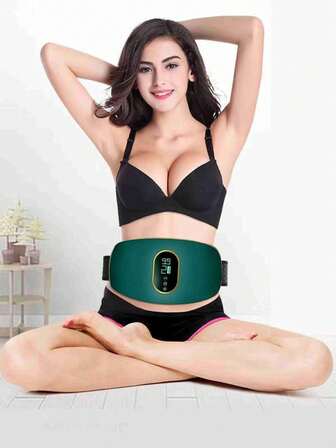 1 st massagebälte, uppvärmd träningsutrustning, laddningsbar för hemmabruk, skakmaskin, magreducering, multifunktionell midjemassageapparat. För bantning, lindring av trötthet, att bli av med fett och att forma en djävulsk figur, lämplig för både män och kvinnor