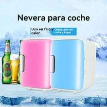 Mini refrigerador de automóvil para el hogar y el automóvil, control inteligente de temperatura para calefacción y refrigeración Refrigerador pequeño portátil de ahorro de energía - Tipo de Enchufe A USA (110-127V) - Ver 2