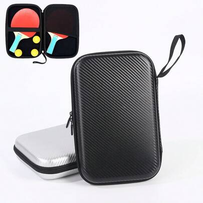 1 Túi đựng vợt bóng bàn bằng chất liệu EVA, dung tích lớn, có khóa kéo, chống thấm nước.