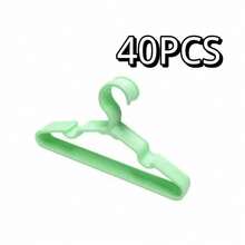10/20/30/40/50/60pcs Sturdy Plastic Hangers - Non-Slip, (White, Black, Blue, Pink, Green, Gray) With Grooved Shoulders For Firm Grip - Ideal For Home Closets, Dorms And Wardrobe Organization
