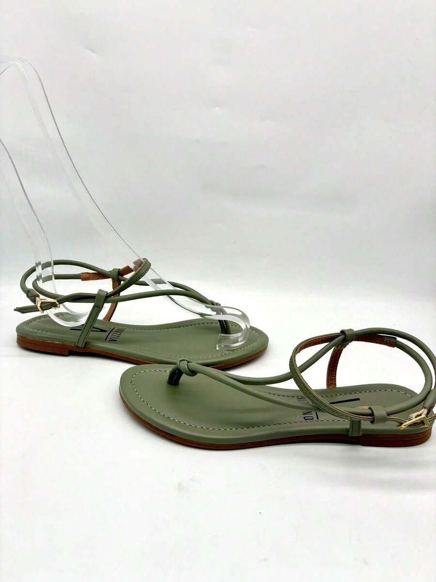 Vizzano Women's Flat Sandal Sophisticated Design Unparalleled Comfort Elegant Finish Modern Look Versatile - màu xanh lá - Xem 1