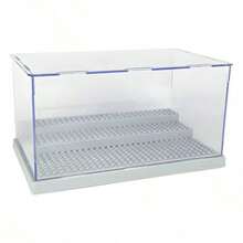 积木迷你模型展示柜兼容可堆叠无需组装透明防尘盒 - 彩色 - 查看 5