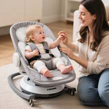 Poduszka na fotelik samochodowy dla niemowląt, podparcie głowy i ciała noworodka, 2 w 1, dwustronna poduszka na fotelik samochodowy, miękka poduszka na fotelik samochodowy, pasuje do bujanego fotela, wózka dziecięcego, huśtawki