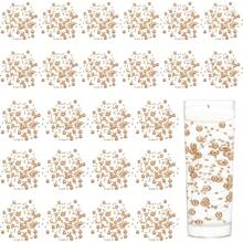24 Pcs Artificial Pearl String Floating Candle Faux Pearls Beads String Party Garland Decoration Vases Filler Wedding Centerpiece Party DecorGold