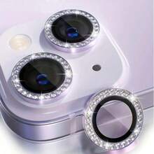 3pcs Bling Glitter Rhinestone Camera Lens Protector Compatible With Iphone 16 Pro Max Plus 16 15 14 13 12 Mini 11 Tempered Glass Protection Film Gift For Birthday, Family, Friends Sparkling Crystal, Lens Protector, Phone Accessories Waterproof Shockproof Anti-Fall Anti-Fall Scratch Resistant Anti-Fingerprint Full Cover - Mauve Purple - View 25