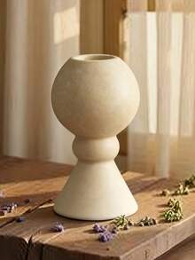 Set de 1 piesă de sfeșnice ceramice cu formă unică, sfeșnice artistice minimaliste în stil boem, potrivite pentru decorarea casei, frumoase piese centrale pentru birou, pot îmbunătăți atmosfera confortabilă a camerei de zi, dormitorului și sufrageriei, foarte potrivite pentru nunți, petreceri, decorațiuni pentru casă nouă și cadouri ideale pentru iubitorii de stil nordic.