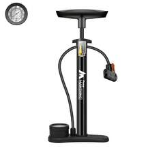Bomba de bicicleta con manómetro, inflador multifuncional para bicicletas y automóviles, 160 psi, con manómetro de alta presión y bomba de aire con boquilla 3 en 1