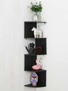 1pc Floating Storage Shelf Wall Rack, Book/Magazine Organizer, Autumn Decor, Boho Nordic Style Wall Mounted Display Rack For Bedroom, Living Room, Dining Room, Kitchen, Office, Small Plant/Figurine Holder