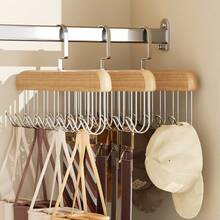 1pc Multi-Function Wardrobe Hanger Rack, Home Closet Organizer For Underwear, Belts, Scarves, Space-Saving Hanging Accessory Organizer