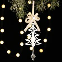 Christmas Party Christmas Tree Decorations, Creative Iron Icicle Hanging Ornaments, Reindeer, Snowman, Snowflake, Star Christmas Tree Hanging Decorations, Christmas Atmosphere Scene Decor