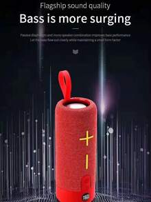 T&G Altavoz inalámbrico portátil para exteriores compatible con cable de carga inalámbrico y cable auxiliar - FM TF USB Plug In Card - Disfruta de un sonido clar y potente en cualquier momento y lugar, inserta tarjeta USB Flash, Manos libres Llamada/FM/Tarjeta TF/U Disk, Conecta teléfono móvil/tableta/TV, Altavoz portátil inalámbrico, Electrónica/Electrónica de consumo, Regalos para fiestas de cumpleaños,, Opción de varios colores, 1200 mAh - Negro - Ver 4