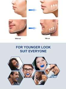 升级版硅胶下颌线训练器，强效下颌线训练器，锻炼下颌线，塑造下颌线，瘦脸，让您看起来更年轻更健康 - 适合不同年龄段用户 | 瘦脸塑形 - 彩色 - 查看 2