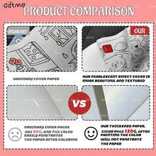 (120g Upgraded Thicker Paper, Pearl Paper Cover, 2025 New Design, 24 Pages, Single-Sided Printing) 1 Coloring Book, Merry Christmas, Beautiful Patterns, Clear Lines, Suitable As Halloween, Christmas, New Year, Birthday Party Gifts, A Great Way To Relax.