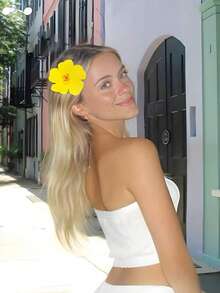 8 chiếc/1 chiếc Kẹp tóc hình hoa dâm bụt Hawaii dành cho nữ, dài 3.54in/9cm, màu trắng, hồng, vàng, cam, tím, đỏ, xanh dương, tím nhuộm tie-dye, thời trang, đa năng, thanh lịch, tối giản, màu trơn, phù hợp cho hàng ngày, thường ngày, tiệc tùng, bãi biển, kỳ nghỉ, buộc tóc đuôi ngựa, búi tóc, rửa mặt, trang điểm, phụ kiện trang phục, kẹp càng cua, kẹp tóc, kẹp tóc cài đầu, phụ kiện tóc, vẻ quyến rũ năm mới, phụ kiện đội đầu, phụ kiện Valentine, phụ kiện tóc cho nữ, ghim cài tóc - Nhiều màu - Xem 9