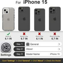 TELOPEN Được thiết kế từ tính cho ốp lưng dòng iPhone, ốp lưng điện thoại chống sốc siêu bền, chống rơi, ốp lưng bảo vệ trong suốt ba lớp tương thích với dòng iPhone Quà tặng cho gia đình, bạn bè, trẻ em, sinh nhật, mùa xuân, ngày lễ, bạn trai, bạn gái, ngày lễ tình nhân - Xám - Xem 29