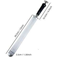 12 英寸宽扁平磨刀钢棒，高碳钢家用磨刀器，手持式多功能磨刀工具 - 彩色 - 查看 13