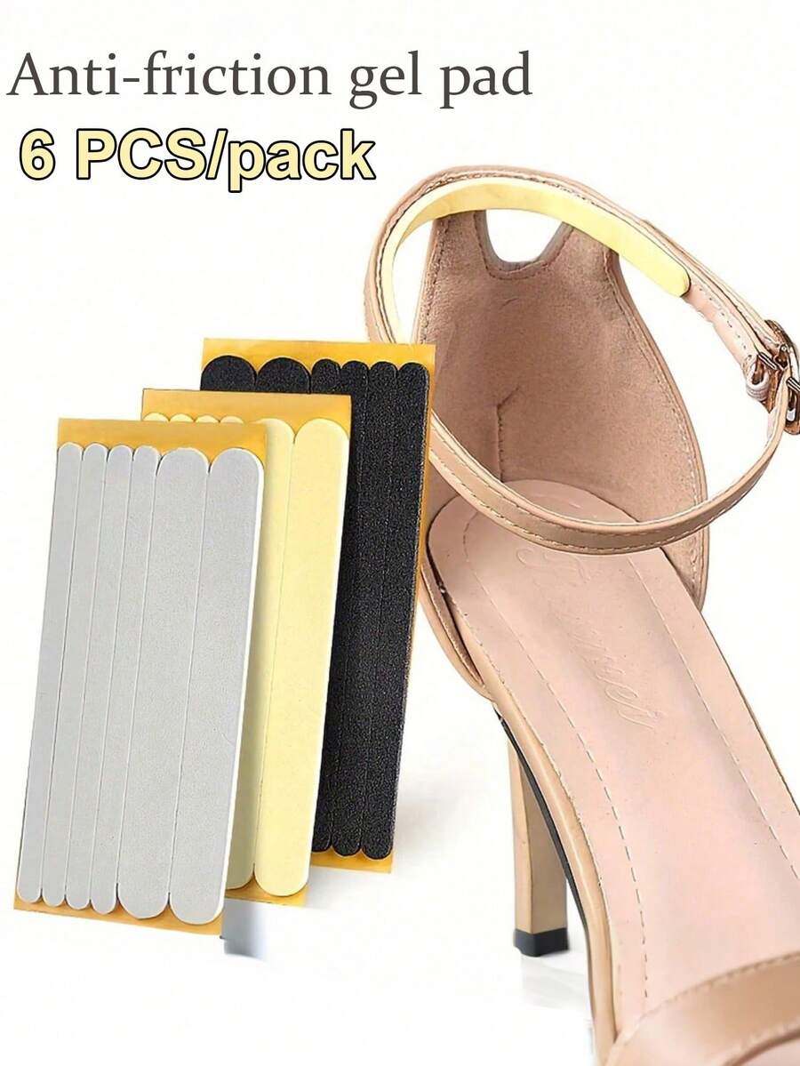 Women Soft Sticky Anti-Slip Thin Strip Heel Grips,Self-Adhesive Shoe Wear Repair Patches For Sports Shoes - Shoe Care Accessories For Heel And Liner Repair - Anti-Wear, Durable, And Easy To Use Stickers For Long-Lasting Protection - Multicolor - View 1