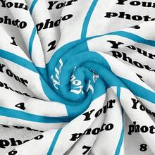 1 Peça Cobertor Personalizado com Foto, Cobertor Personalizado Feito de Tecido Macio e Felpudo, Colorido e Aconchegante - Adequado para Casa, Escritório e Acampamento, Uso Versátil - Presente Único e Fresco, Adequado para Ocasiões Especiais e Uso Diário, Presente Aconchegante para Amigos, Família e Entes Queridos