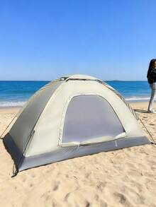 1 pieza Carpa de camping con red antimosquitos, portátil, fácil de montar, con protección solar, adecuada para exteriores, camping, parques, picnics, pesca