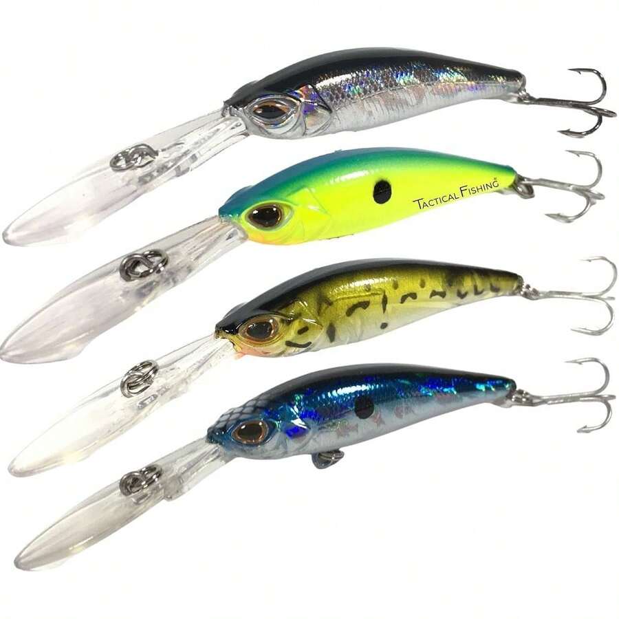 TACTICAL FISHING Kit de 4 curricánes con sonajas internas.Señuelos de Pesca con anzuelos inoxidables. - 1 - Ver 1