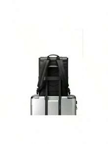 Samsonite NU4*09011 Backpack Travel Backpack Microfiber Flap Design Antibacterial Lining Sandwich Mesh Shoulder Straps Comfortable And Transparent Suitable For Business Travel And Commuters Black