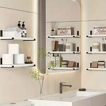 TAIMASI Rack Shelves For Restaurant And Business, Rustic Wooden Wall Mount Storage Racks - Space-Saving Shelves For Plants, Shower Essentials, Cosmetics, Kitchen & Bedroom Decor - Easy Install, Home Organization Accent - Perfect For Back-To-School, Thanksgiving, Christmas, New Year's, Easter, Fourth Of July, And Labor Day Organization And Gifting - trắng - Xem 8