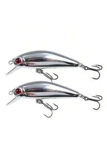 1 Stück/2 Stück 5,5cm/6,5g Mini Laser Sinkend Hart Köder Schwingend Angelköder Pulsierend Angelköder Haken Angelköder Ausrüstung für Barsch