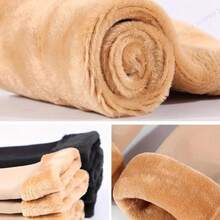 6 Paar ultra-warme unisex Thermosocken - weich, atmungsaktiv und dehnbar Mittelhoch Stiefel Socken für kaltes Wetter - Fleece gefüttert, einfarbig, Handwäsche empfohlen für langanhaltenden Komfort