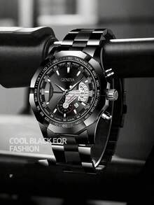 2件套 时尚商务男童手表 | 石英机芯 | 日历显示 | 周年纪念日、父亲节、生日、节日礼物（男童适用） - 彩色 - 查看 7