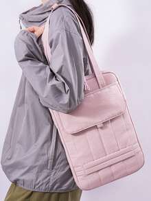 Versatile Laptop Bag One-Shoulder Handheld Bag 13.3 14 15 Inch For Macbook Air 13 Pro Business Commute Canvas Simple Tote Bag Laptop Case Laptop Sleeve Laptop Cover For Travel Waterproof Portable For Men Laptop Bags - Multicolor - View 8