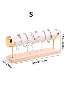 1件实木绒面金属首饰架手链展示架手链展示架珠宝展示架手链手表桌面展示架