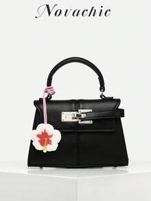 1 pieza Accesorio de bolso hecho a mano con cuentas, regalo especial único, colgante de flor con decoración de diamantes, adecuado para combinar con bolsos diarios (solo el accesorio, sin incluir el bolso) - Blanco - Ver 3
