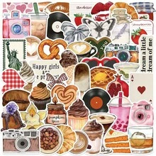 50 piezas de pegatinas inspiradoras de garabatos multiusos, decorativas para iPad, equipaje, cuaderno, impermeables para manualidades DIY - por defecto - Ver 7