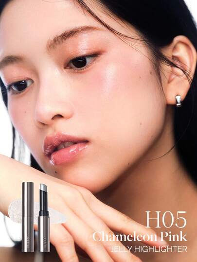  JOOCYEE Stick Highlighter Gel, Sensation de légèreté sur la peau, Tenue longue durée