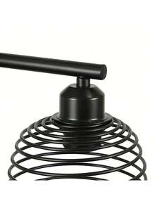 homefire Floor Lamp Living Room Wooden Floor Lamp Black - Retro Vintage Floor Lamp 2-Flame In Industrial Design Made Of Metal With Switch E27 Socket 151cm Floor Lamp For Bedroom (Without Bulb) - 查看 8