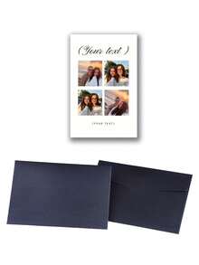 1 pieza Tarjeta de felicitación personalizada, diseño y texto de pareja personalizado y creativo, tarjeta de cumpleaños, tarjeta de aniversario, regalo de pareja único, multiusos de vuelta a la escuela, sello, regalo personalizado decorativo, adecuado para él/ella, familia, amigos, estudiantes, colegas, clientes, ideal para aniversario, graduación, boda, vuelta a la escuela, ocasiones de negocios/trabajo/oficina - multicolor - Ver 16