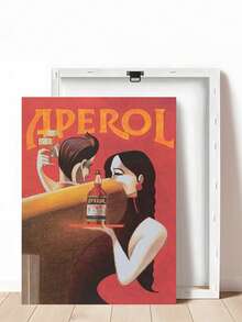 1pc Retro Art, Aperol Wall Art, Vintage Poster Art, Bar Decor, Beverage Print Ideal Gift, Bedroom Decor, Living Room Decor, Office Decor, Dining Room Wall Decoration, Kitchen Decor, Study Room, Corridor, Dormitory Decoration, Bathroom Decor,Ideal Gift For Friends, Wall Arts, Wall Decor, Home Decor, Room Decor, Canvas Wall Art, Posters, Wall Art With Frame, Optional Frame ﻿ ﻿ ﻿ ﻿