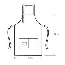 Waterproof Apron With Large Pocket And Adjustable Shoulder Straps Unisex For Coffee And Kitchen - Brown - View 8